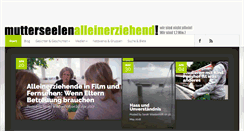 Desktop Screenshot of mutterseelenalleinerziehend.de